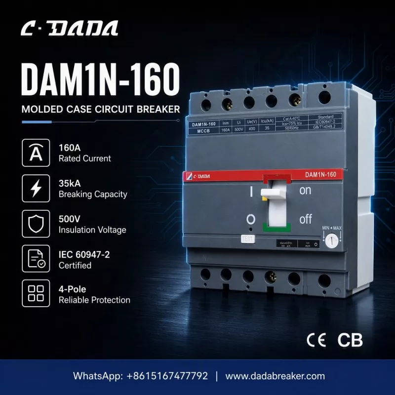 Protecție de precizie pentru rețele industriale: MCCB C·DADA DAM1N-160