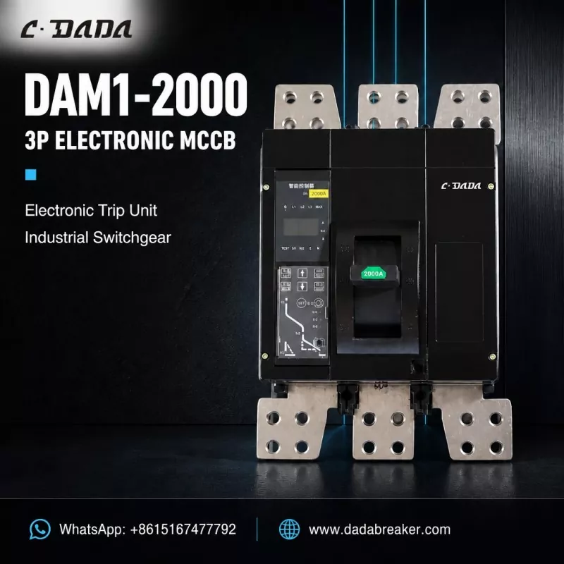 DAM1-2000 MCCB electronic 3P pentru aparate de comutare industriale | C·DADA Electric